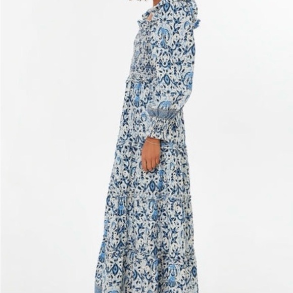 Ruffle puff sleeve maxi- love the label - Picture 2 of 8